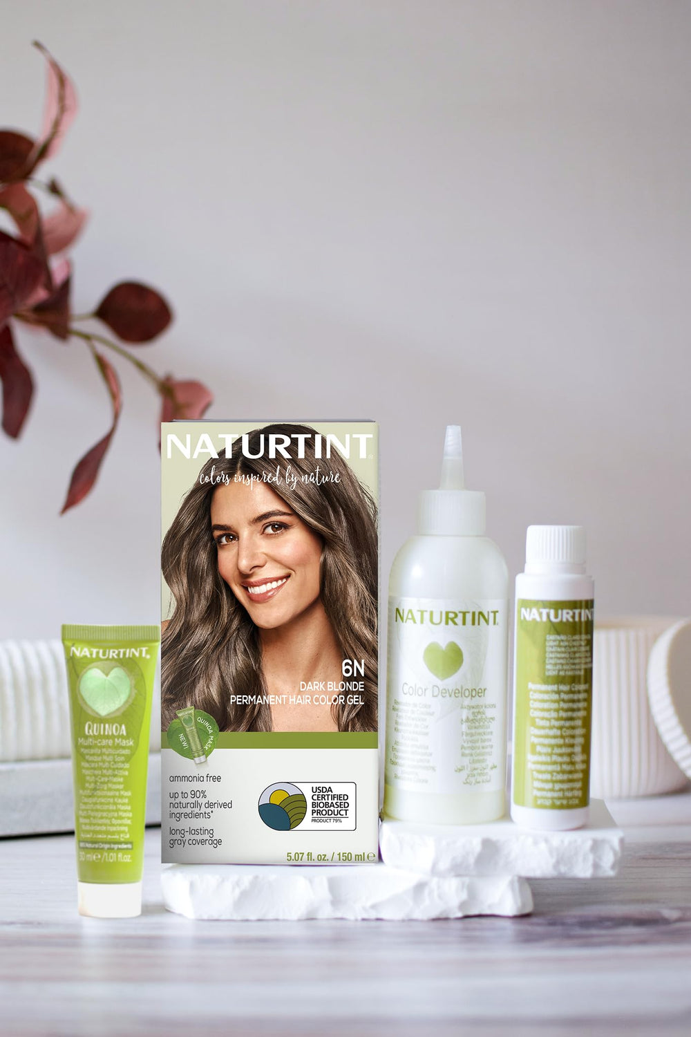 Naturtint applied by hand demonstrating easy, mess-free at-home application