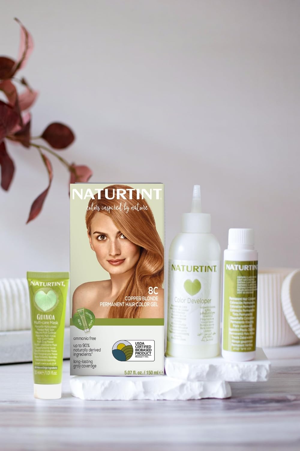 Naturtint application brush and bowl ready for easy mixing
