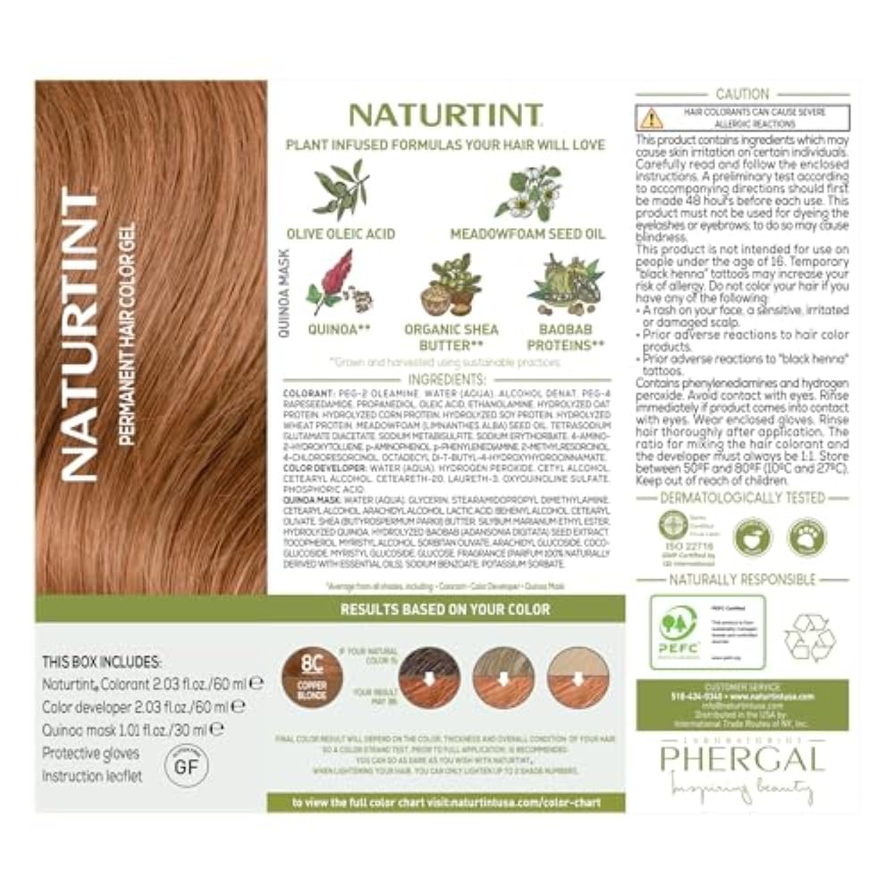 Naturtint shade on long hair styled to showcase warm tones