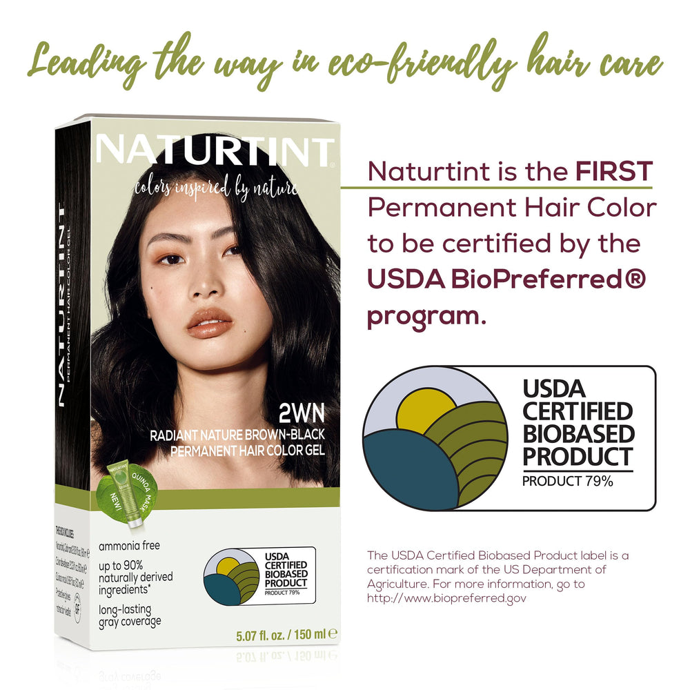 Naturtint application brush in hand demonstrating mess-free use