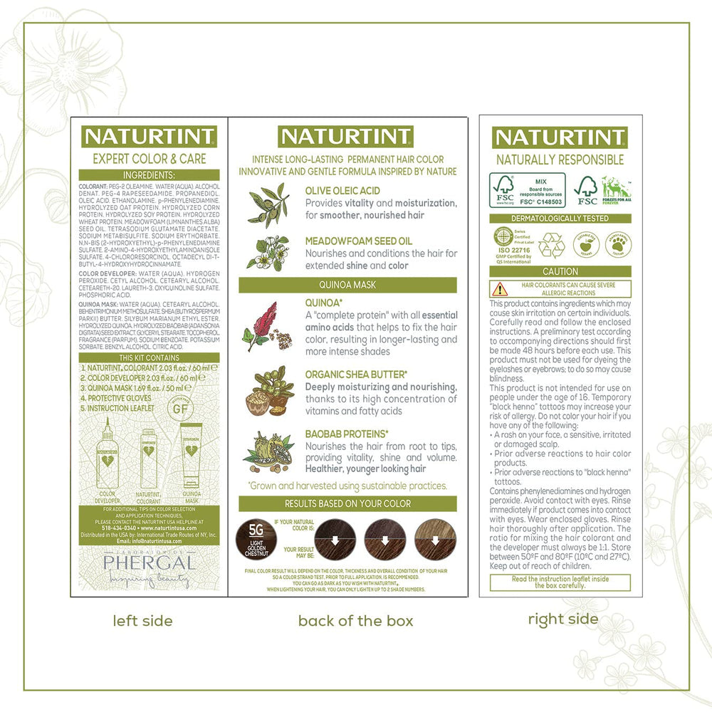 Naturtint colorant tube close-up highlighting texture and applicator for easy use