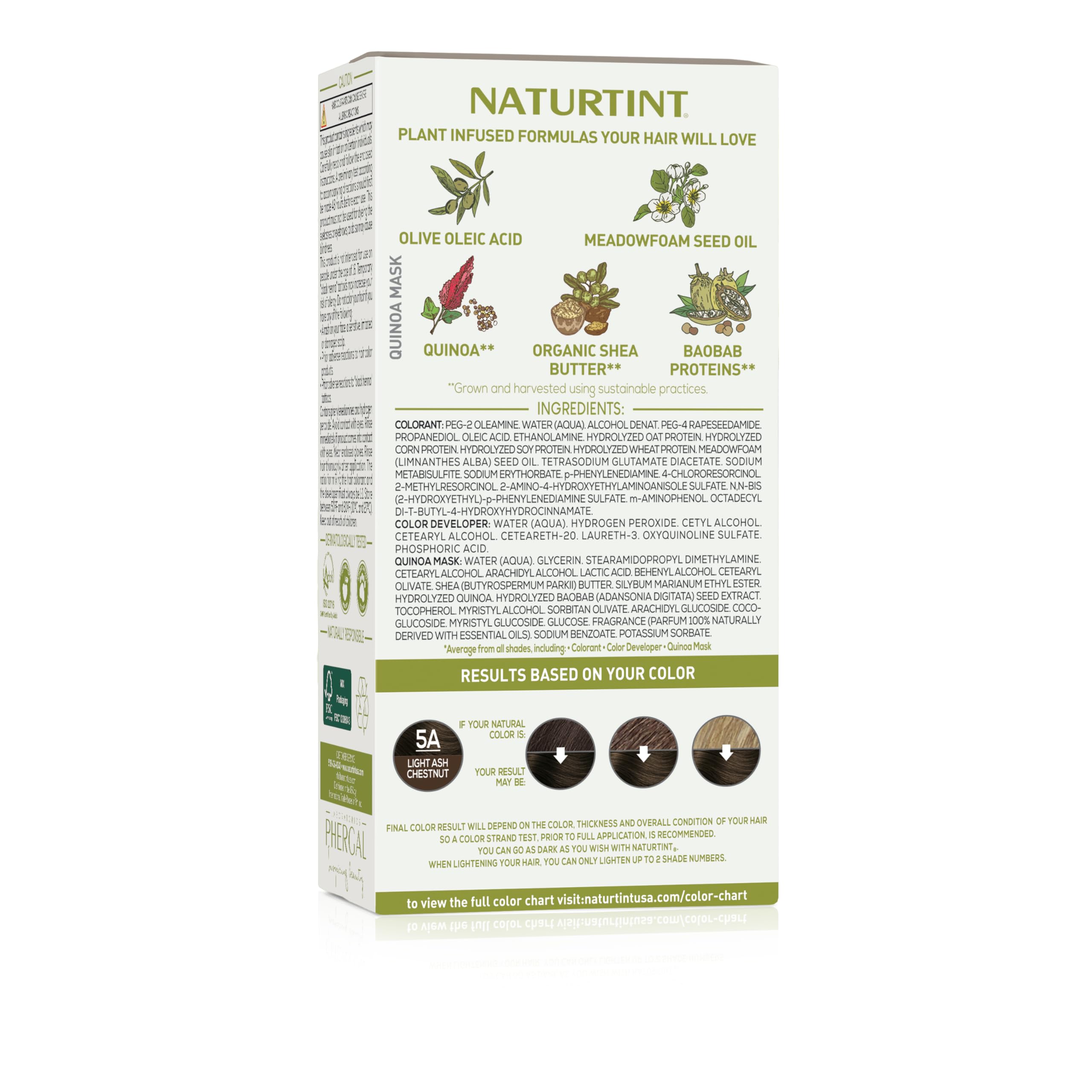 Naturtint close-up of plant extracts highlighting gentle, nourishing formula