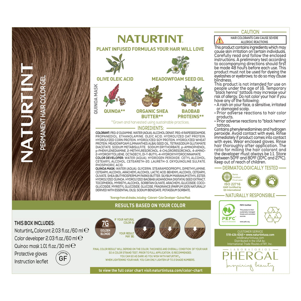 Naturtint kit contents arranged to show included applicator and convenience