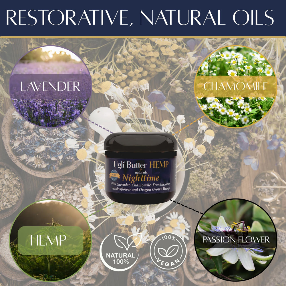 Naturulz Ugli Butter ingredients label highlighting natural botanical benefit