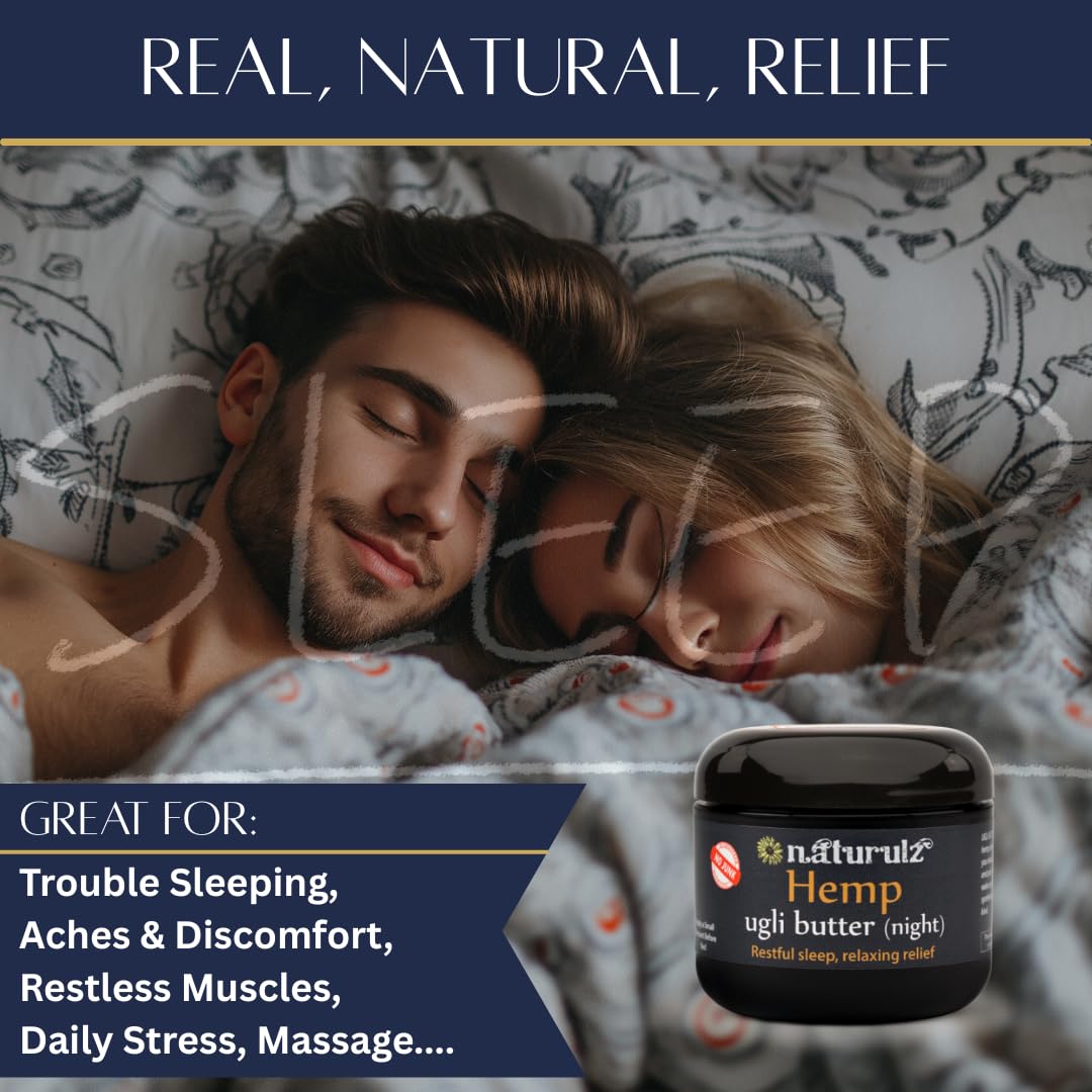 Naturulz Ugli Butter jar on bedside table showing calming ritual benefit