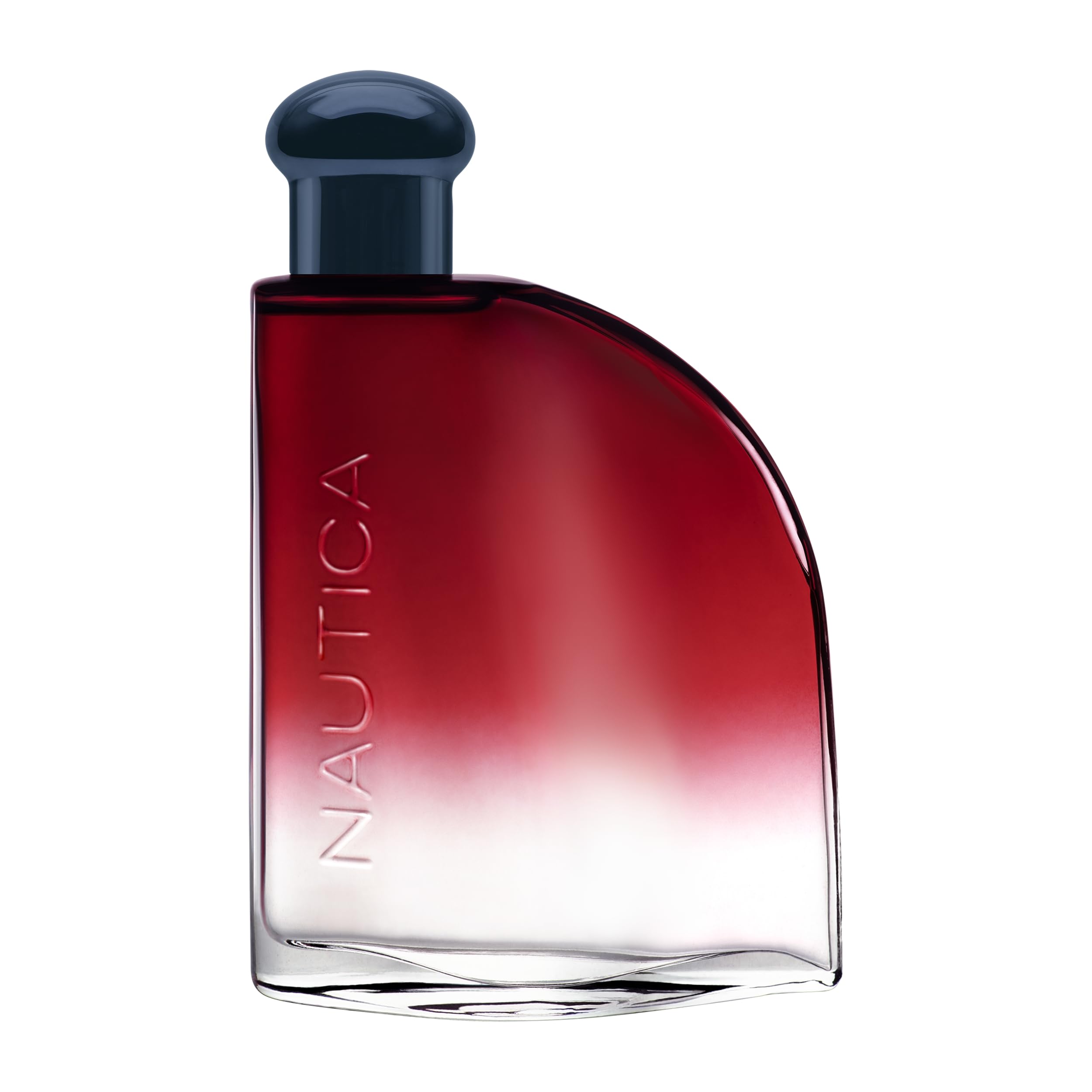 Nautica Color Red front packaging showing bottle and label, easy-grip travel benefit