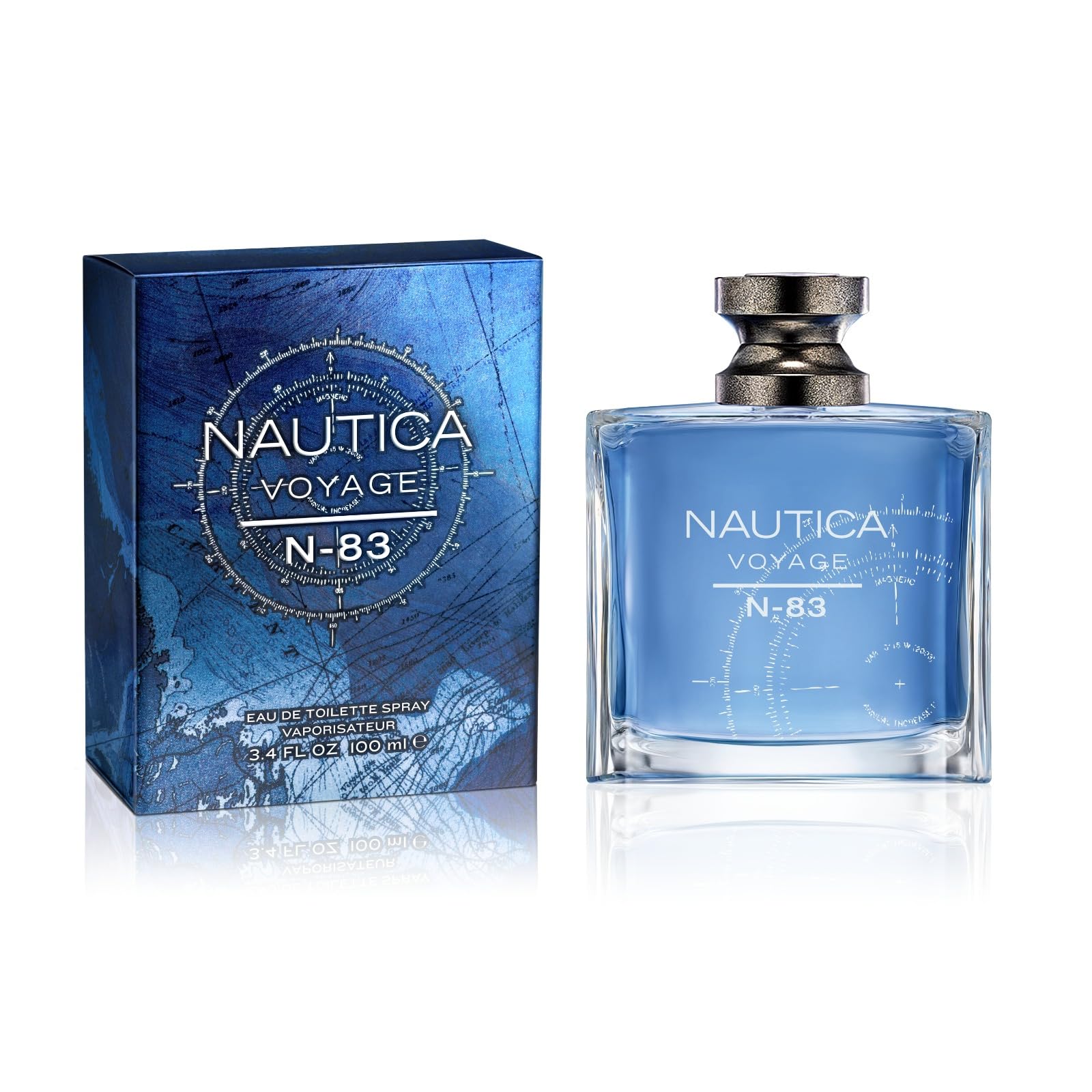 Nautica Voyage N83 cap and nozzle detail for precise, easy spraying