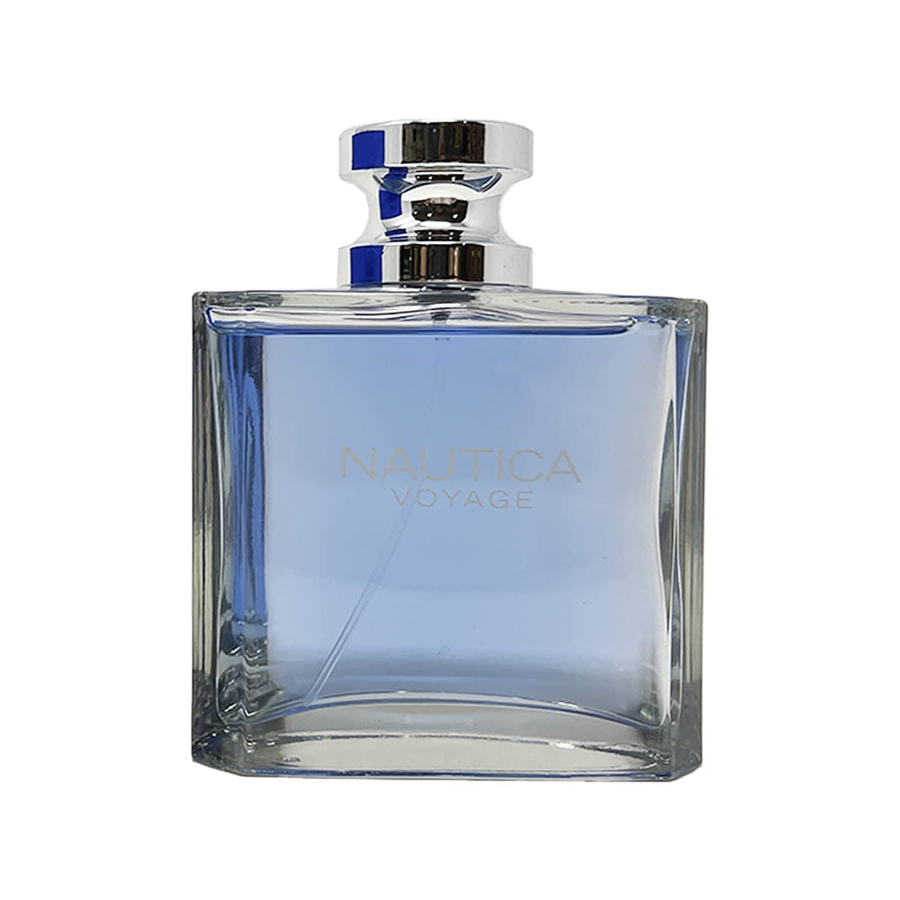 Nautica Voyage bottle next to ruler showing actual 3.4 oz size