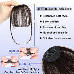 NAYOO close-up texture of human hair bangs for realistic shine and softness