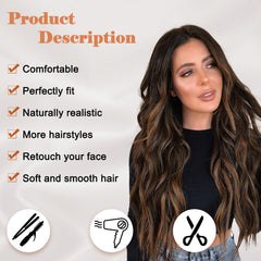 NAYOO close-up of hand-tied hairline showing realistic roots benefit: natural look
