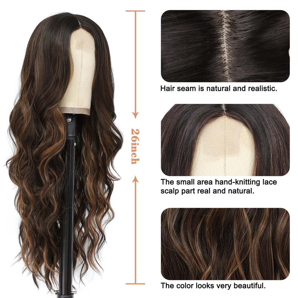 NAYOO texture detail of wavy heat-resistant fibers showing soft sheen benefit: easy styling