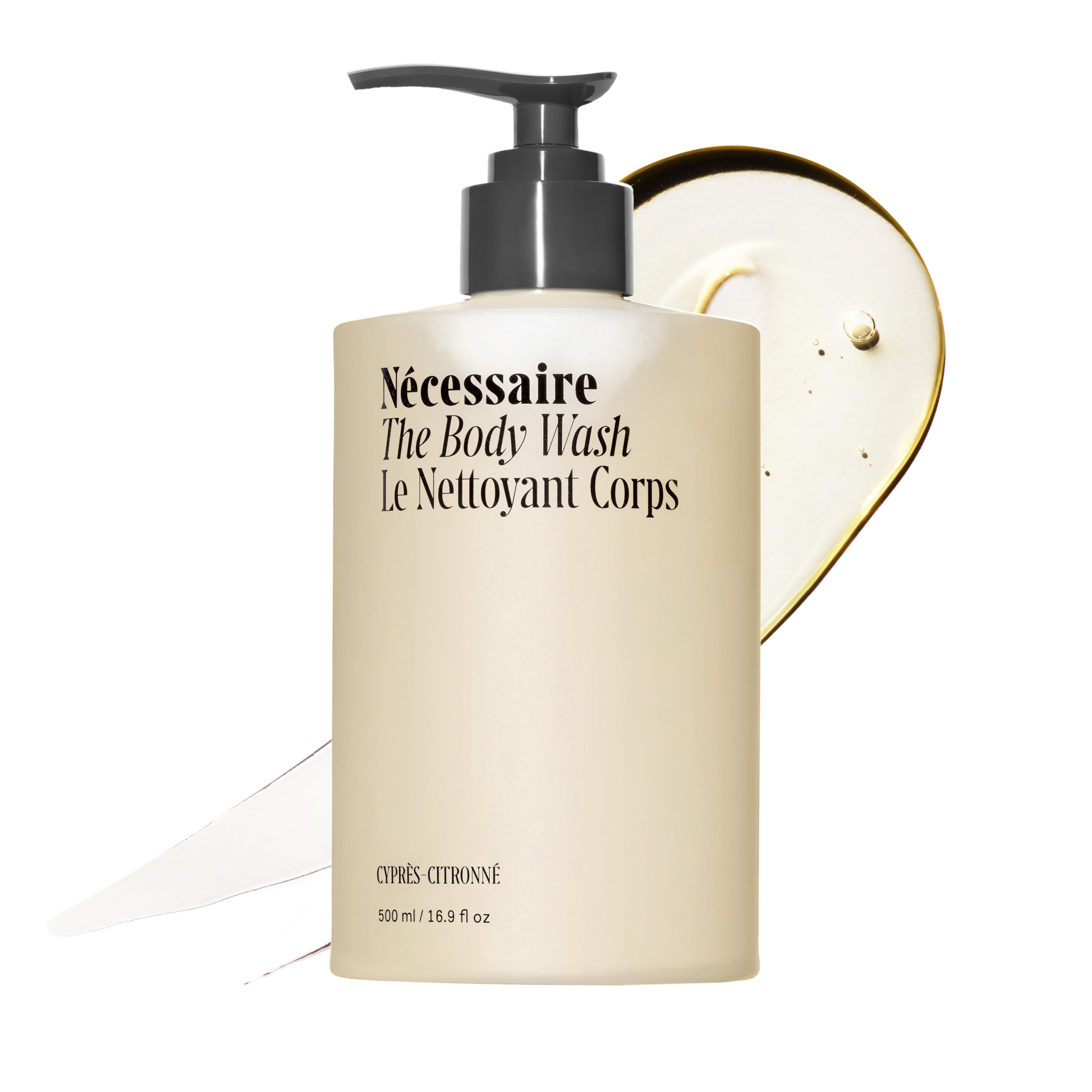 Nécessaire front packaging showing compact travel bottle and clear branding for convenience