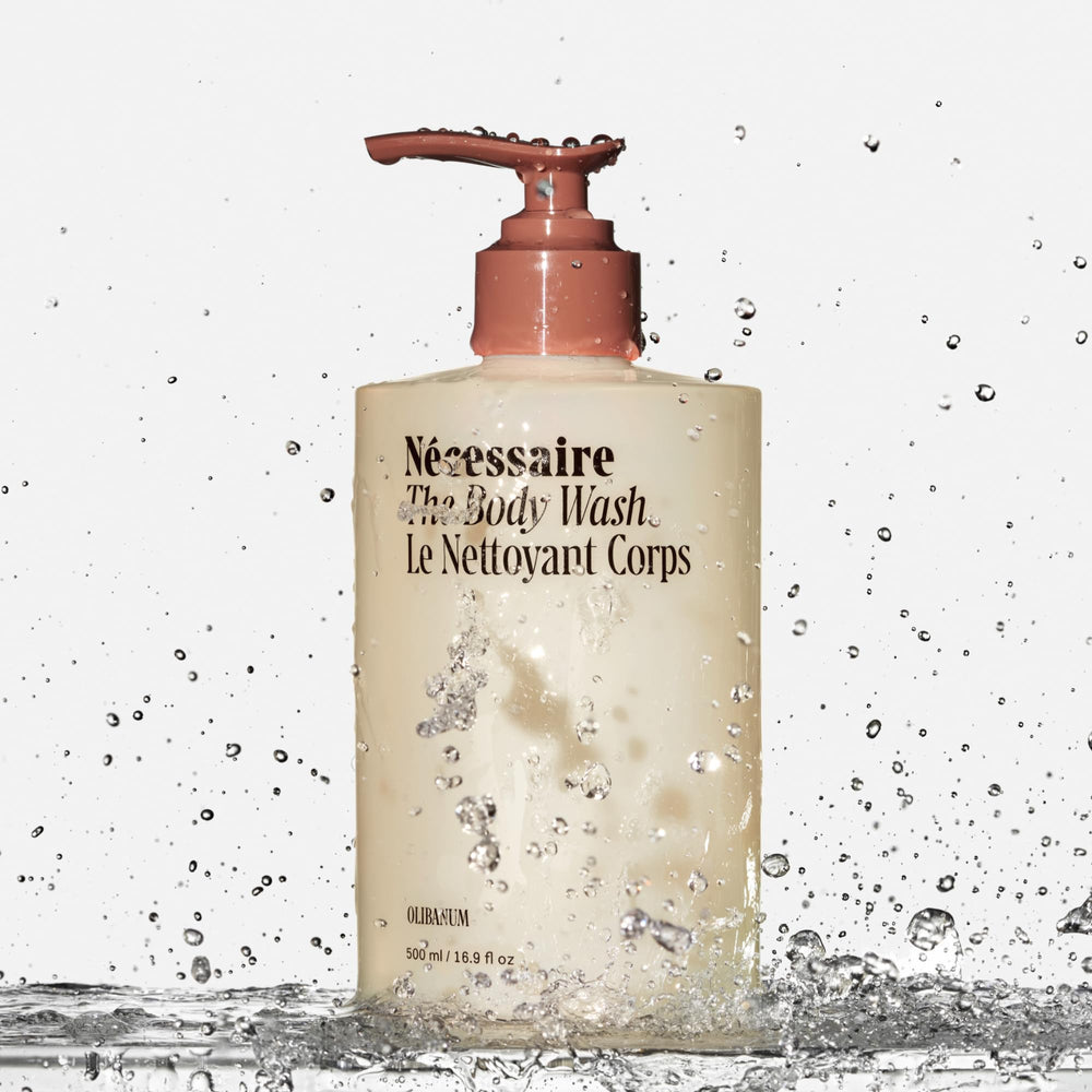Nécessaire lifestyle bathroom display evoking warm scent and calming ritual