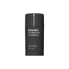 Nécessaire front label showing product name and clean aesthetic benefit