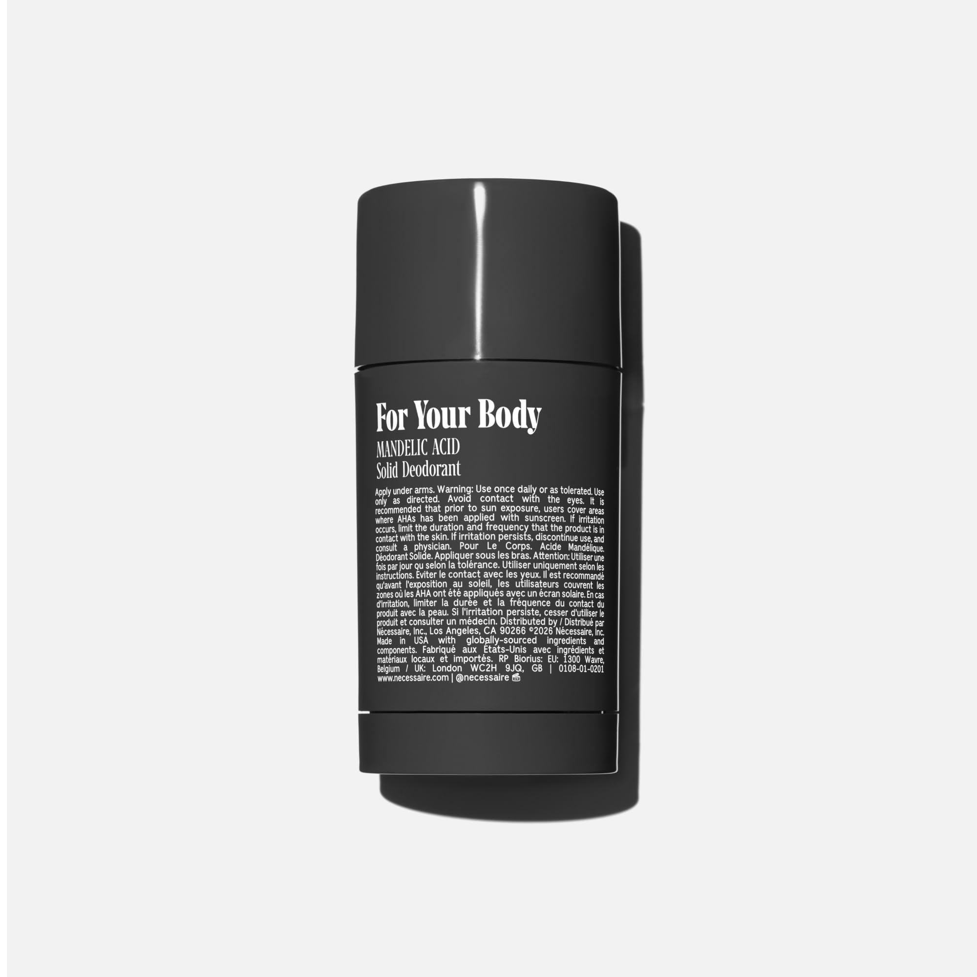 Nécessaire close-up of deodorant texture highlighting smooth application