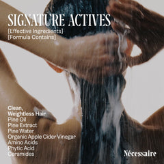Nécessaire with apple cider vinegar visualizing key ACV cleansing benefit