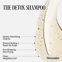 Nécessaire label close-up highlighting active ingredients and clinical-grade feel