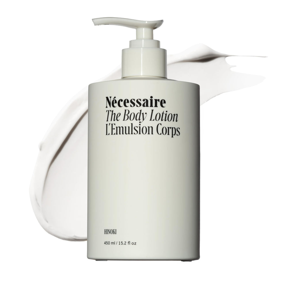 Nécessaire front bottle view showing sleek packaging and product benefit