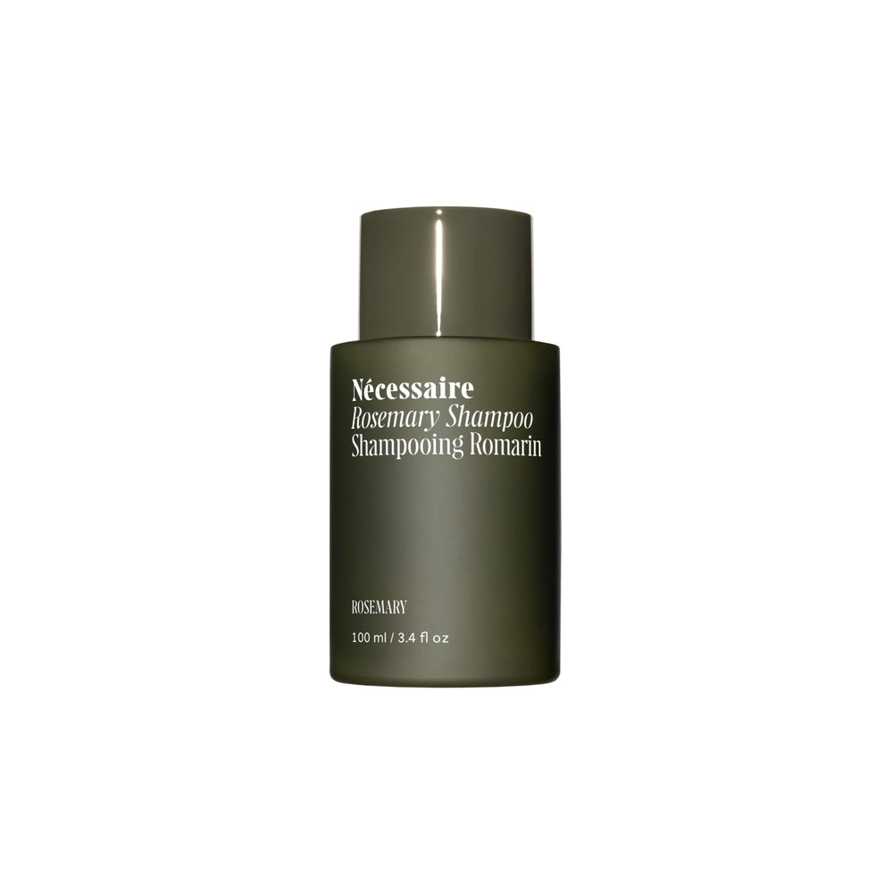 Nécessaire front packaging showing bottle and brand, promotes gentle strengthening