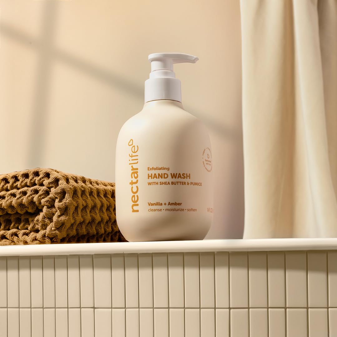 Nectar Bath Treats in a bathroom sink lifestyle shot highlighting enjoyable daily hand care