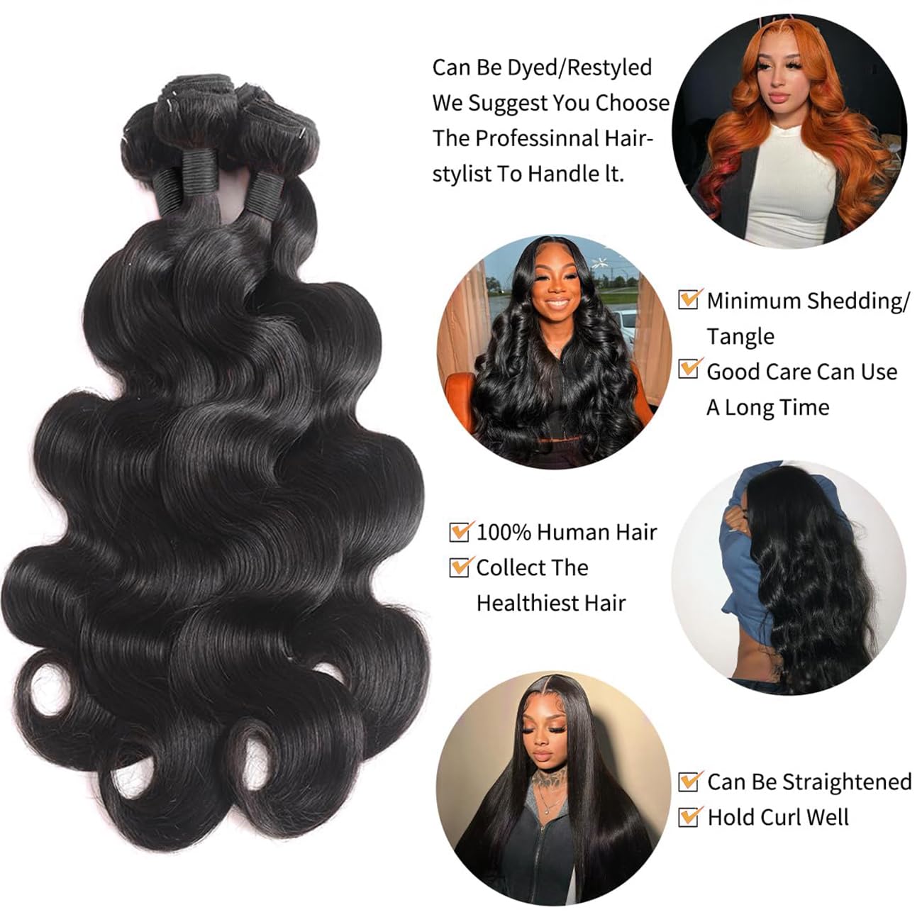 NEIHKY installed styling on model illustrating natural wave movement and versatility