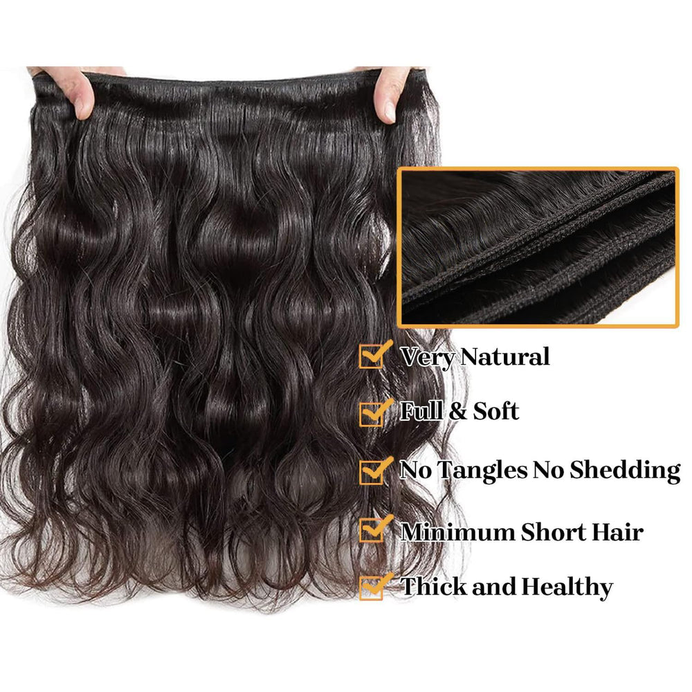 NEIHKY length comparison display showing 18-24 inch bundles for full coverage choices