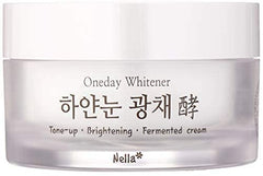 Nella close-up of cream texture highlighting smooth, dewy finish