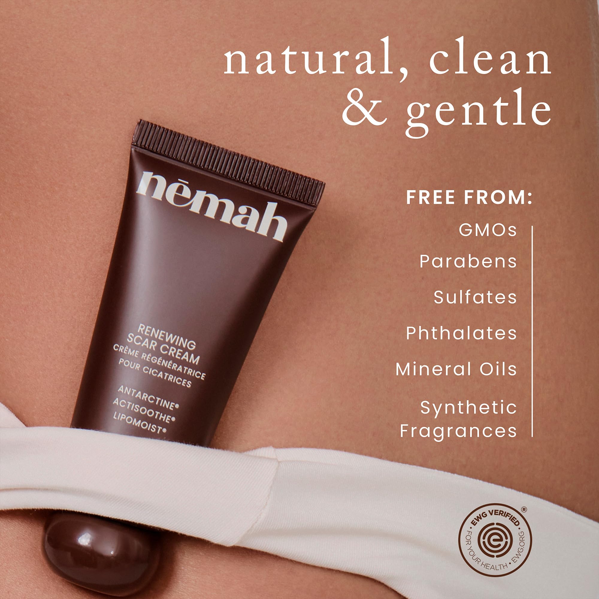 Nemah botanical extracts and peptides displayed to show natural actives