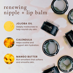 Nemah open jar revealing creamy surface for easy fingertip application
