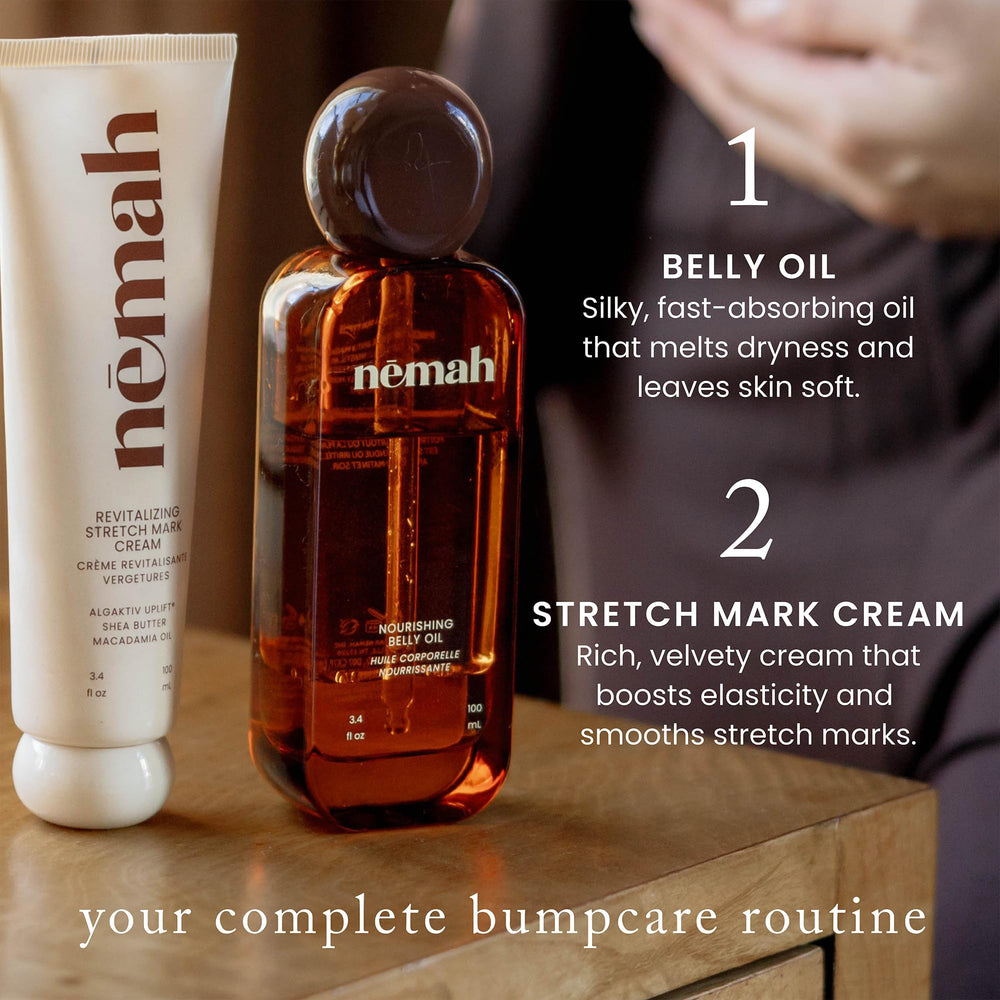 Nemah cream texture on hand illustrating smooth spreadability benefit