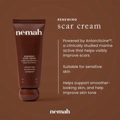 Nemah close-up label of 1 oz tube highlighting clean formulation