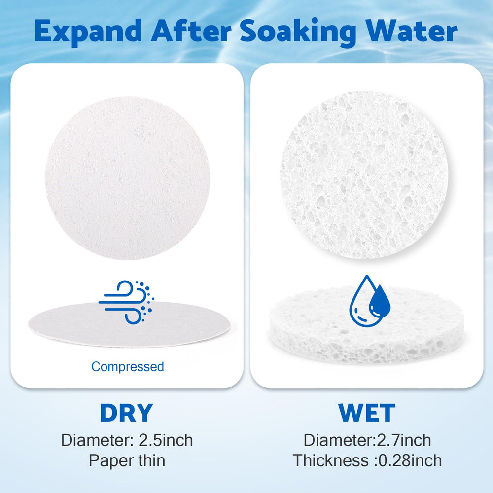 NEOACT expanded sponge close-up showing soft cellulose texture for gentle cleansing