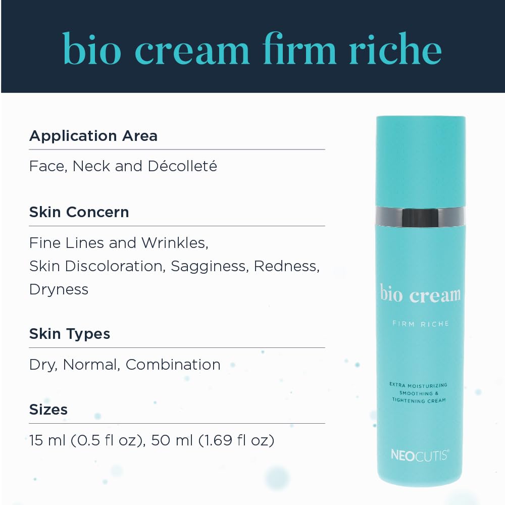 Applying NEOCUTIS cream to hand demonstrating smoothing and skin comfort