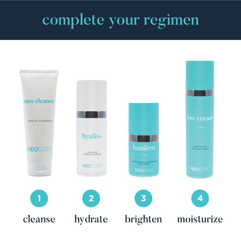 NEOCUTIS lifestyle bathroom counter display suggesting daily routine use