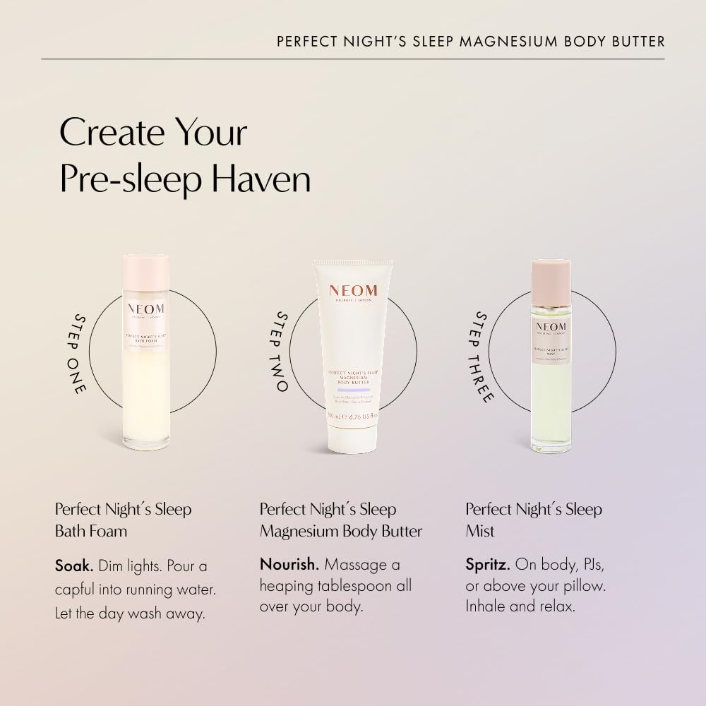 Neom body butter ingredient close-up with shea and aloe for nourishing skin hydration