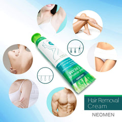 NEOMEN spatula applying cream to skin for precise, mess-free use