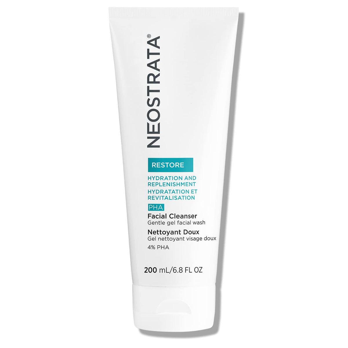 NEOSTRATA front packaging showing gentle gel cleanser and size benefit