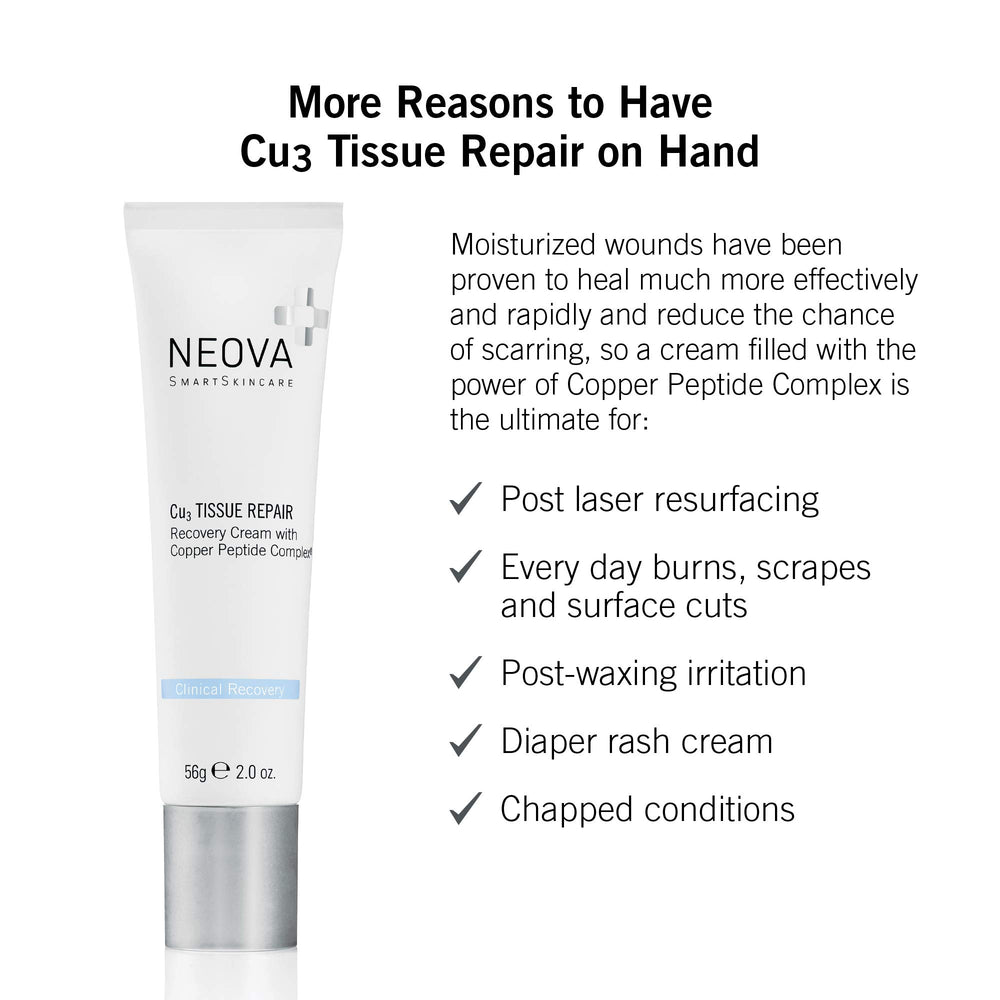 NEOVA Cu3 packaging label detail showing ingredients and clinical branding