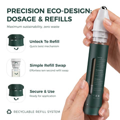 nephaea rollerball close-up highlighting precision applicator for targeted scalp dosing
