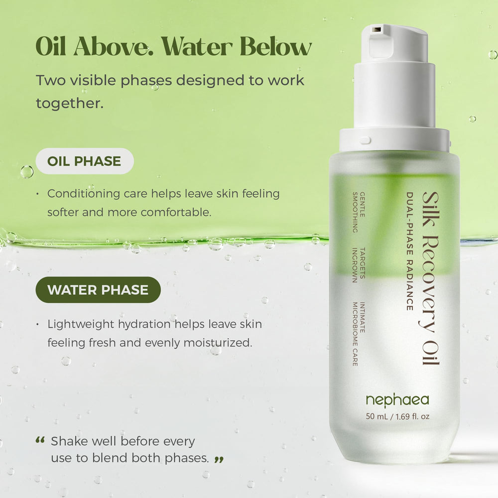 nephaea shaken bottle mid-mix showing blended solution for even application benefit