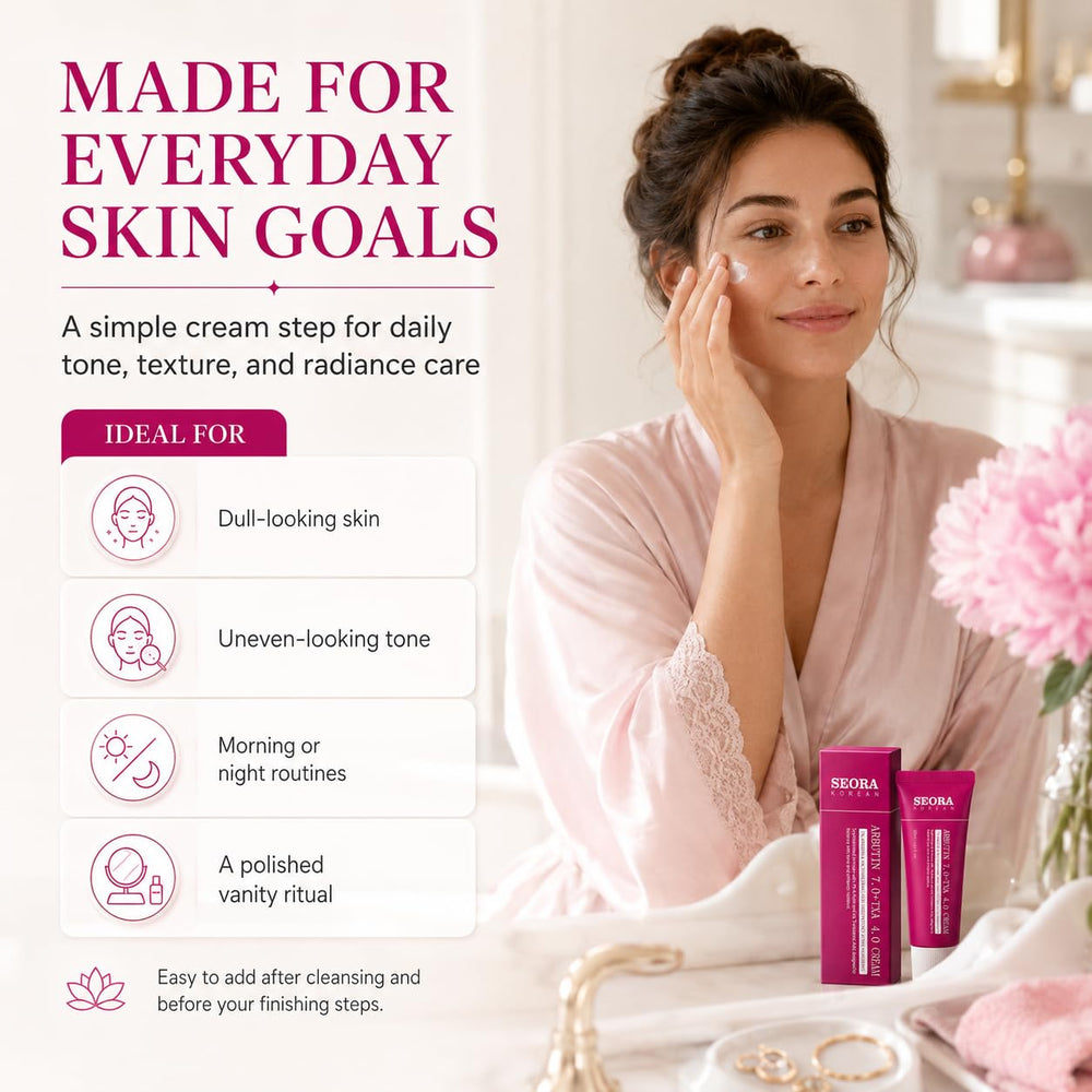 Nepimi SEORA on bathroom counter in routine setting showing everyday practicality