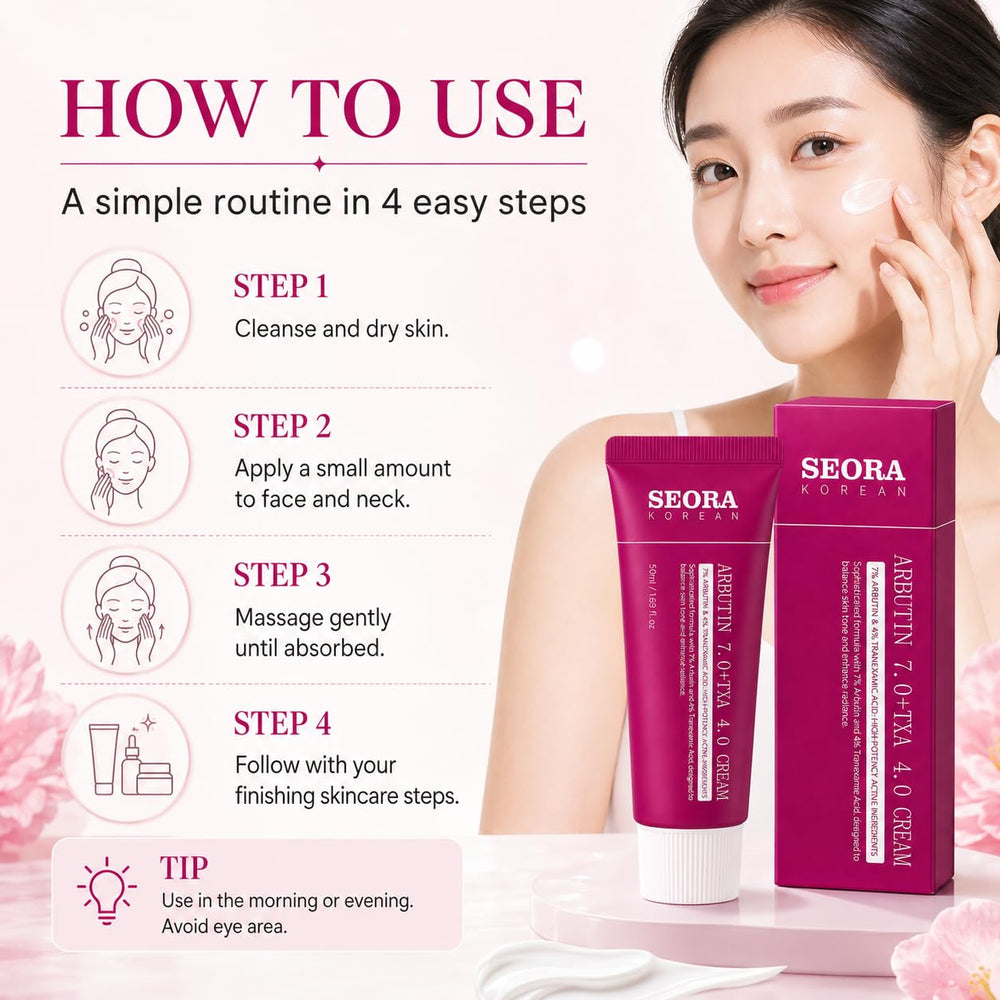 Nepimi SEORA tube with label visible highlighting ingredient information and clarity