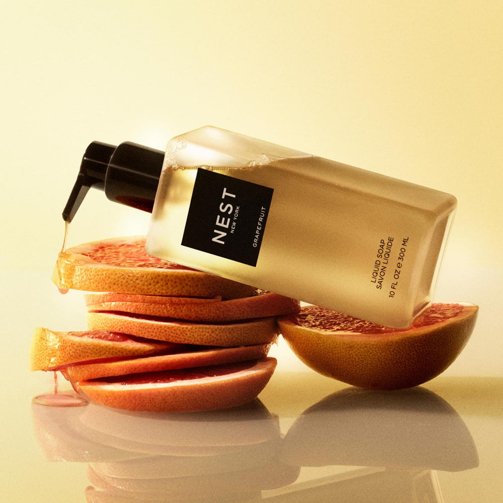 NEST New York rich soap lather on hands demonstrating gentle cleansing