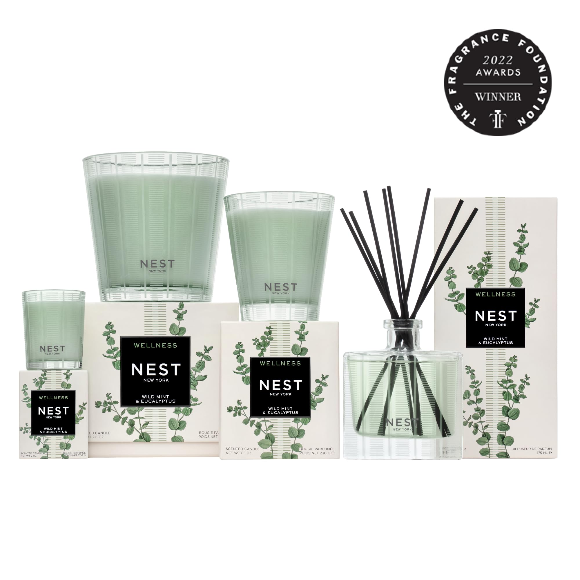 NEST New York bottle beside a hand for size comparison and practical use benefit