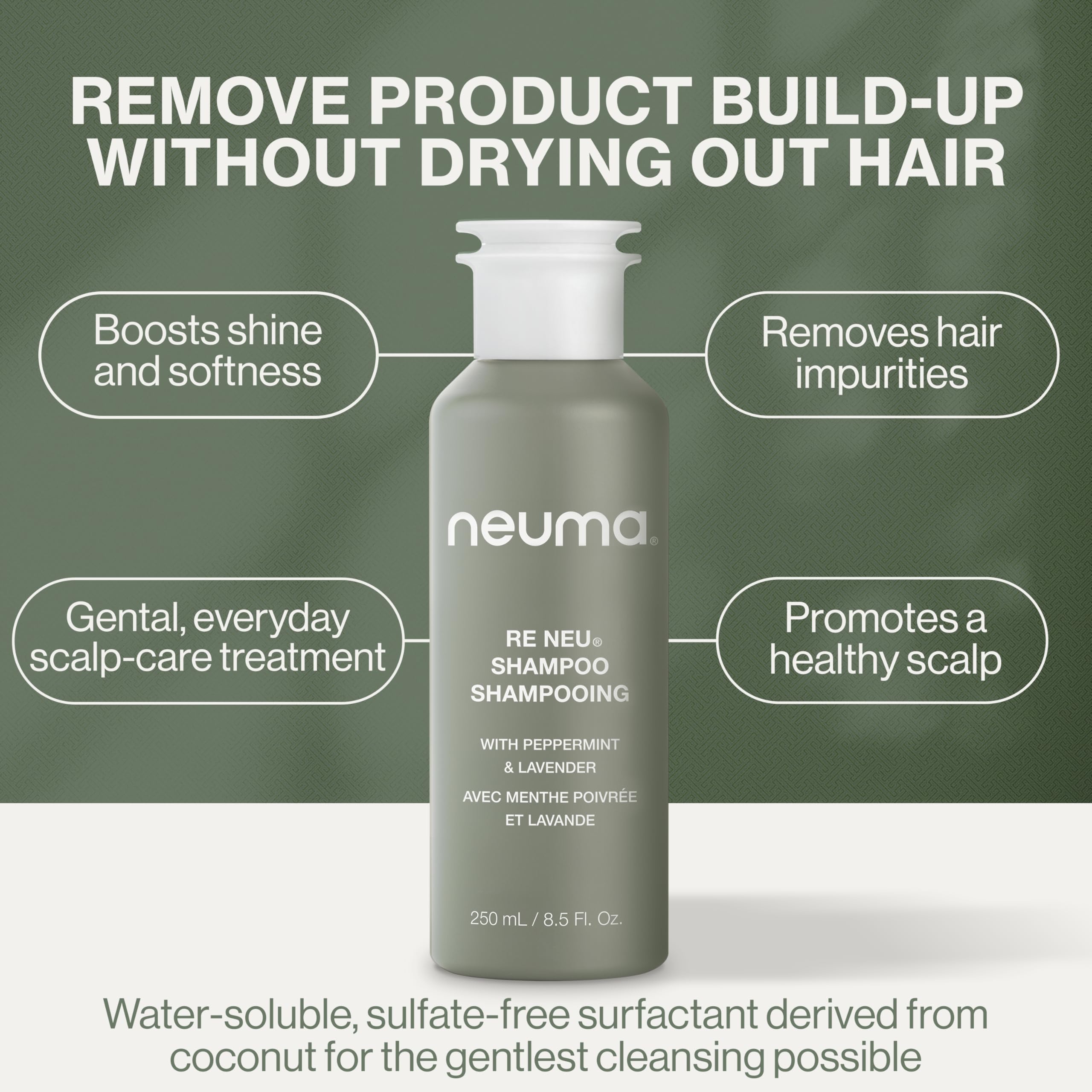 NEUMA after wash shiny hair showcasing visible shine and smoothness benefit