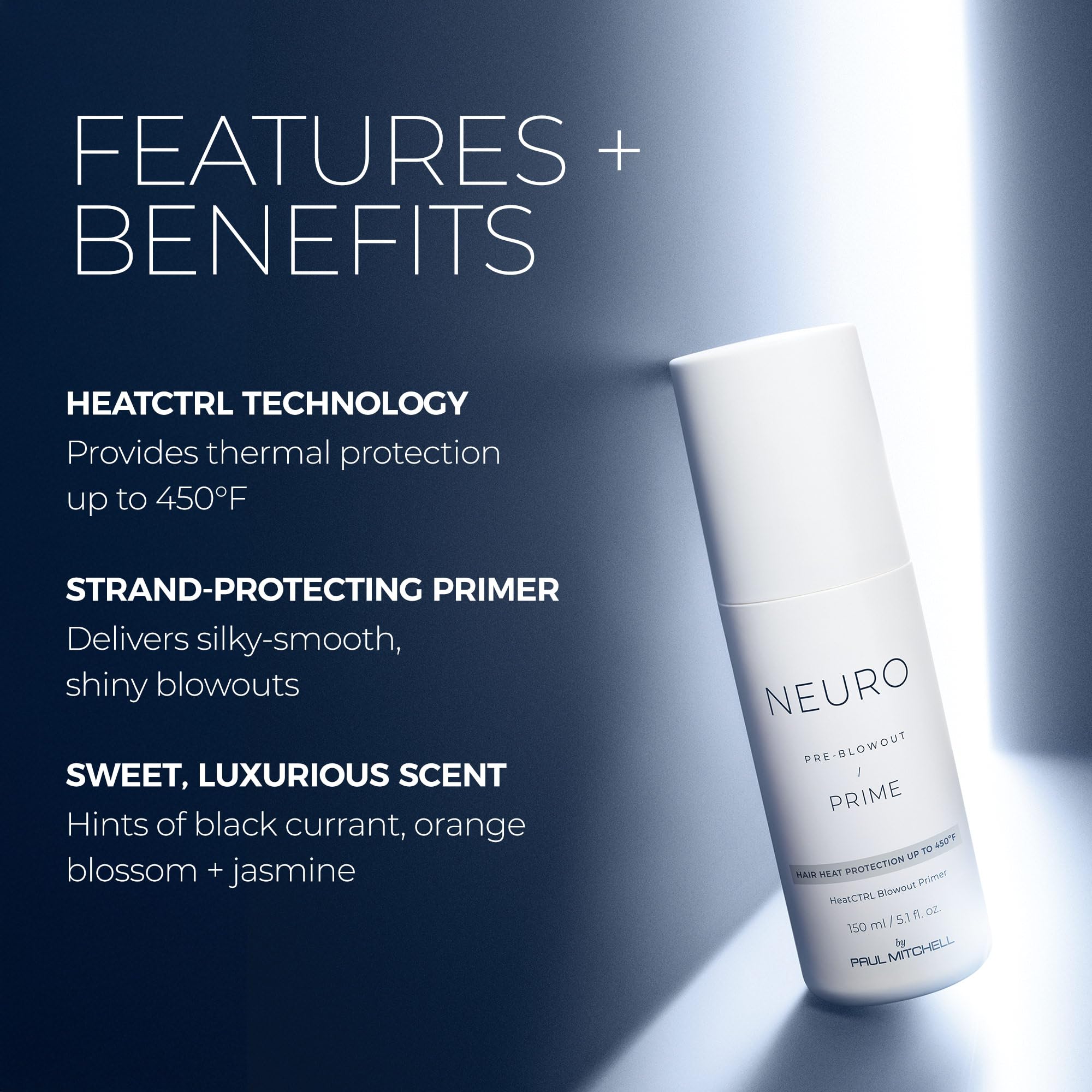Neuro applying Neuro Prime to damp hair before blow-drying for protection and smoother results