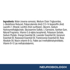 Neurobiologix label closeup highlighting ingredients for nutrient support benefit