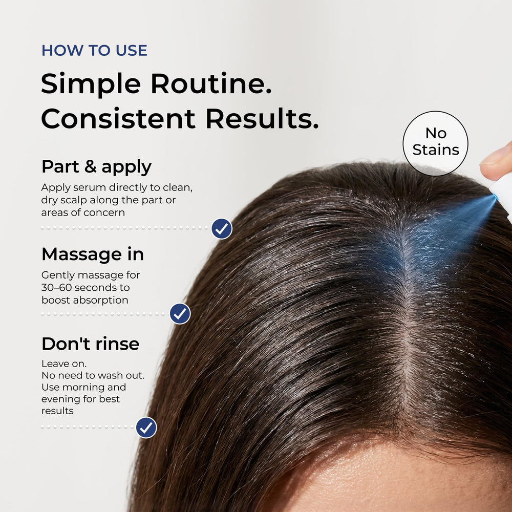 Neurogan fine-mist spray applicator for targeted scalp delivery