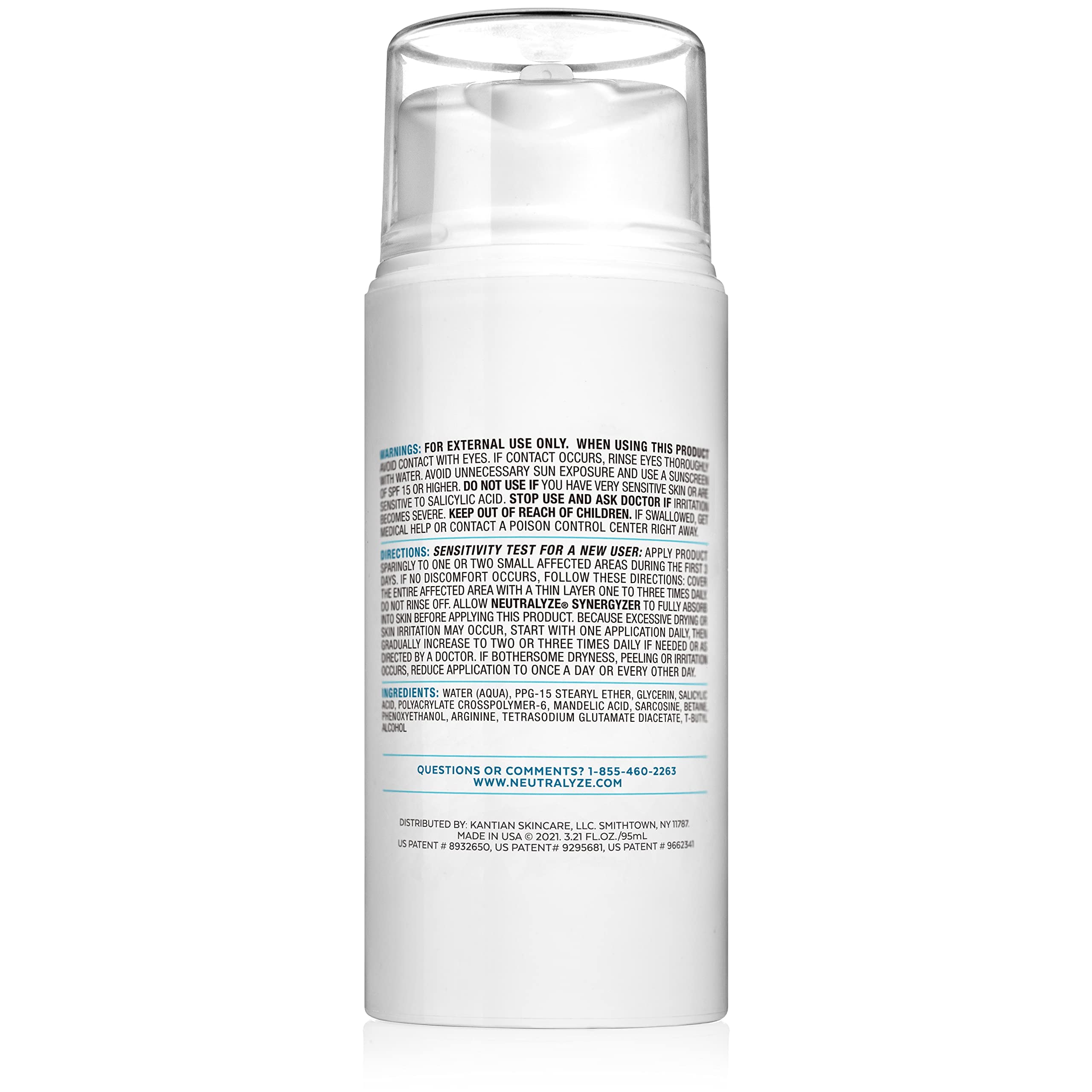 Neutralyze bottle on bathroom shelf in routine setting promoting daily use