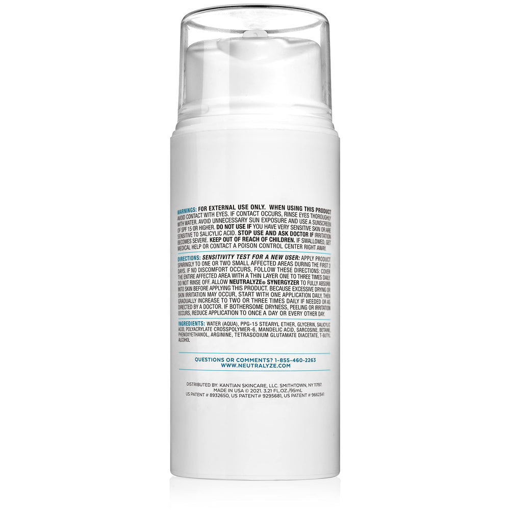 Neutralyze bottle on bathroom shelf in routine setting promoting daily use